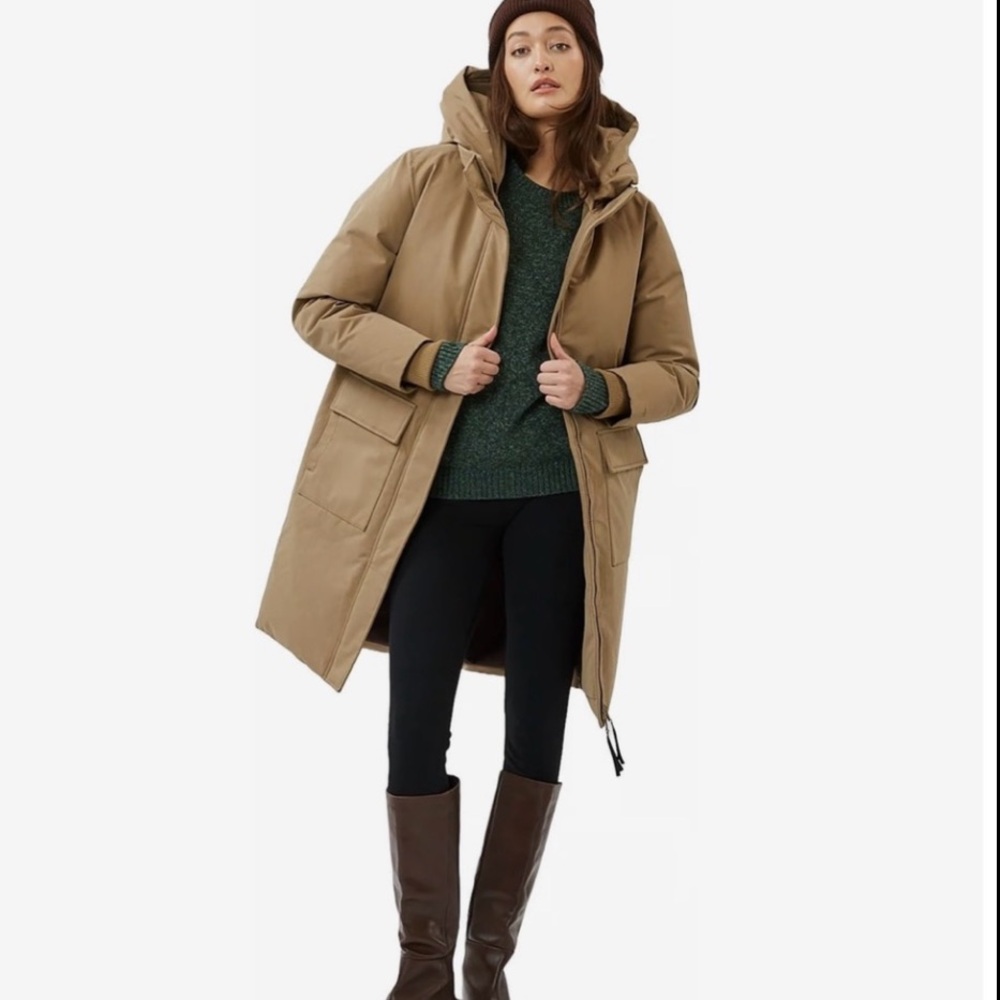 Minimum Alilla 2.0 Tan Hooded Coat